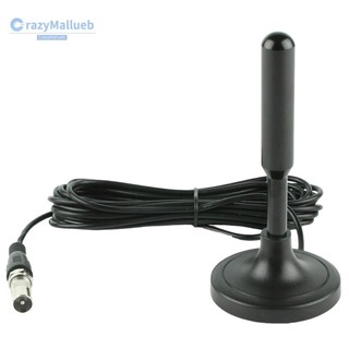 Ăng-ten TV di động Cáp đồng trục 300cm Ăng-ten nhận kỹ thuật số DVB-T DVB-T2 DAB Kỹ thuật số ngoài trời trong nhà HD Freeview trên không cho TV thông minh [CrazyMallueb.vn]
