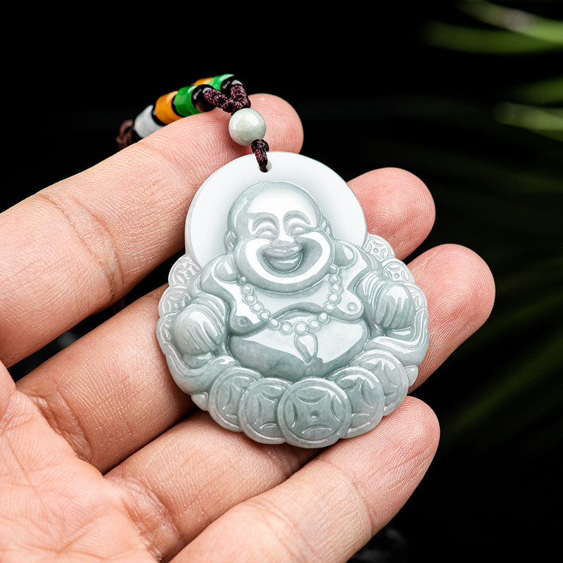 Mặt Dây Chuyền Ngọc Jadeite Tự Nhiên Từ Myanmar, Phù Hợp Làm Trang Sức Thời Trang Cho Nam Và Nữ