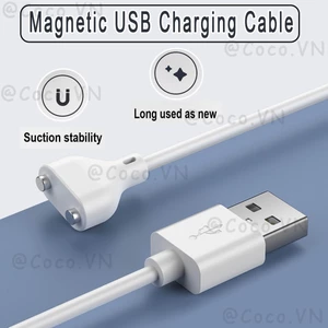 Cáp sạc từ tính Du lịch Cáp sạc nhanh USB cho đồng hồ thông minh Bàn chải đánh răng điện Sữa rửa mặt điện enmdavn