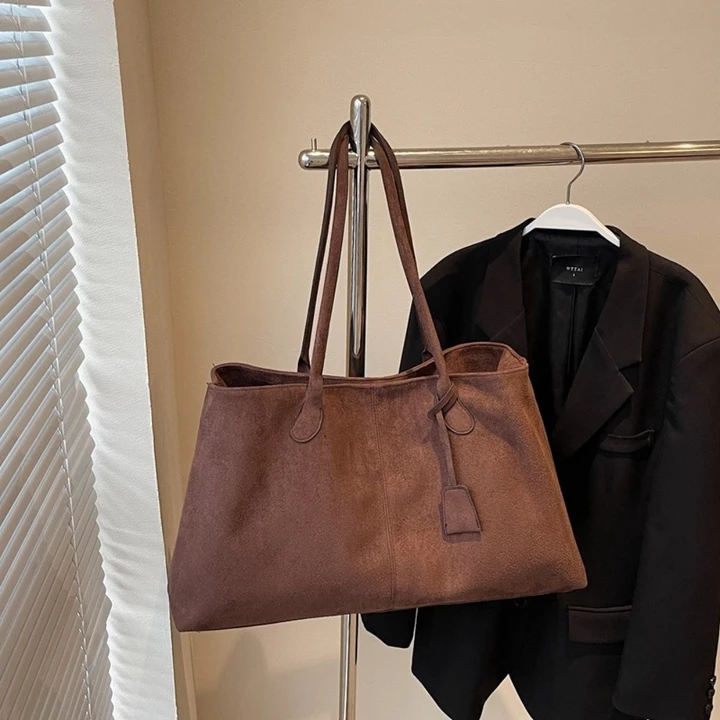 Women's Korean-Style Suede Handbag – 4