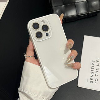 Phim Bảo Vệ Ống Kính Màu Trơn Kính Cường Lực Ốp Lưng Điện Thoại iPhone 17Promax 16Promax 16Pro 13 14 15 Pro Max Nữ Điện Thoại Di Động