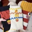 Dễ Thương Khoai Tây Chiên Sọc Tất Cotton Nữ Tất Giữa Ống Dài Sáng Tạo Hoạt Hình graffiti Cá Tính Đa Năng Thể Thao Tất Cotton