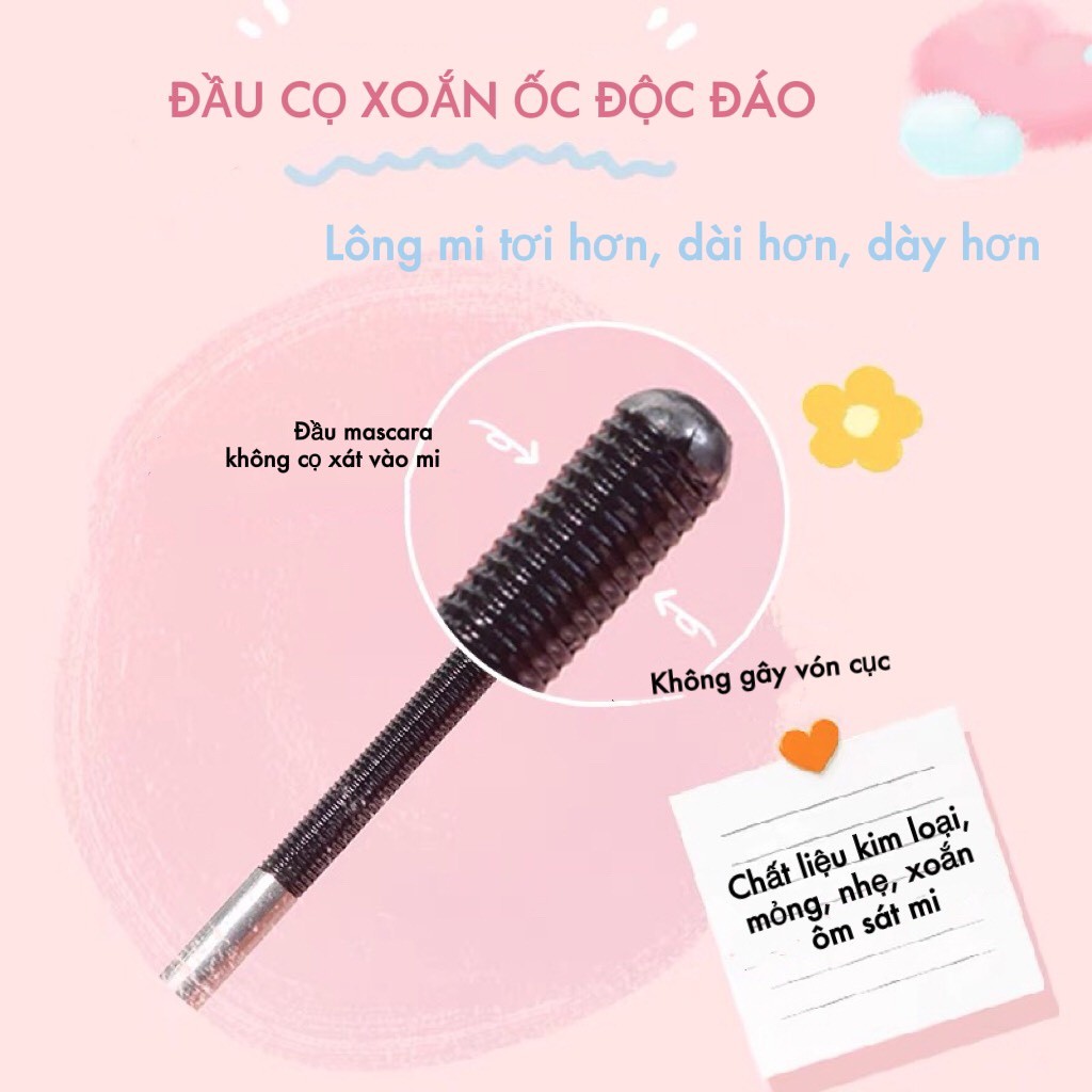 Mascara GOGO TALES GT347 Đầu Bạc Xoắn Ốc Giúp Cong Và Dài Mi Không Lem Cong Mi Tự Nhiên