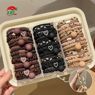 Đai buộc tóc cao độ đàn hồi tốt, bền, dành cho đuôi ngựa, bộ 5 cái
