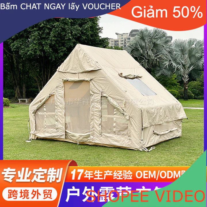 (Ship2tuan) lều bơm hơi di động thiết bị cắm trại ngoài trời miễn phí xây dựng lều cắm trại tinh tế lều trại chống mưa