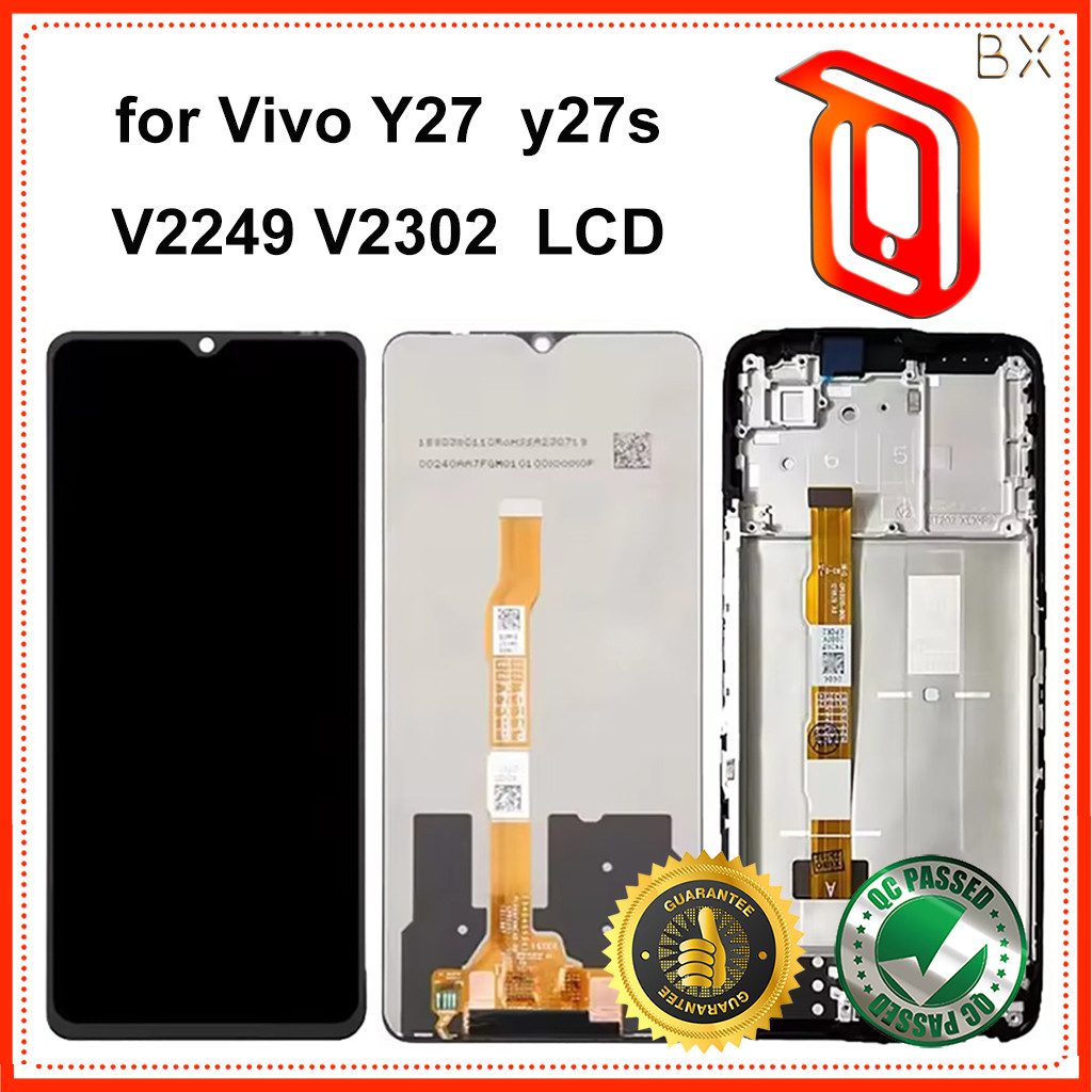 Dành Cho Vivo Y27 y27s V2249 V2302 Màn Hình Hiển Thị LCD Bộ Số Hóa Cảm Ứng Thay Thế Với Khung BGXN