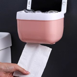 [Đến 3-5 ngày] Hộp đựng khăn giấy chống nước có giá đỡ điện thoại | Hộp đựng khăn giấy bằng nhựa hiện đại cho phòng tắm ô tô phòng khách | Thiết kế dễ dàng & 4 màu