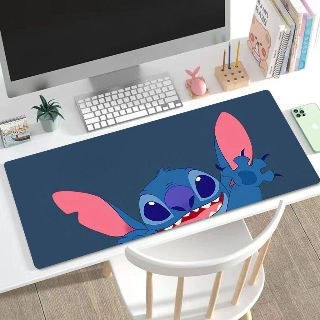 Miếng Lót Chuột Hoạt Hình Stitch Cực Lớn Dày Bàn Phím Máy Tính Để Bàn Thảm Cho Trẻ Em Bé Gái Người Lớn Dễ Thương Để Bàn Học Sinh Thảm Viết (EFY)