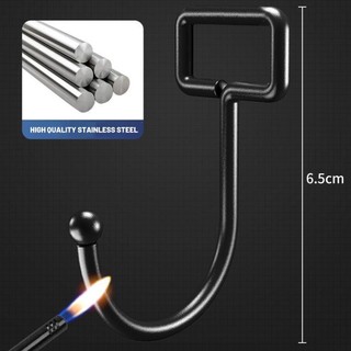 5 cái Móc dán tường inox 304 loại 1 3 lớp chân chịu lực đến 20kg kèm miếng dán tráng bạc siêu dính, móc dán chịu lực loại tốt