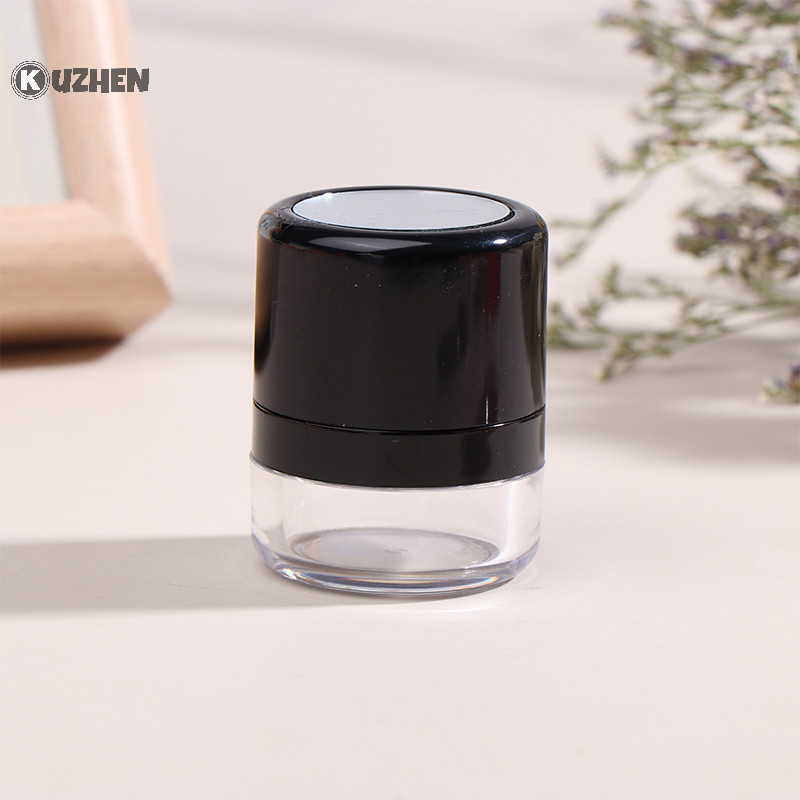 Kuzhen Hộp Rời Có Thể Đổ Lại Trong Suốt Với Puff DIY Hộp Đựng Mỹ Phẩm Blusher Thành Hộp Đựng Bình HOT