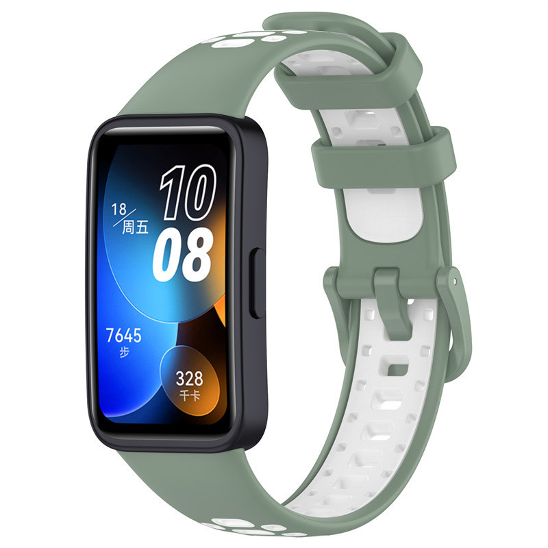 Dành Cho Huawei band 10 8 9 Dây Đeo Nhiều Màu Sắc Thay Thế Thể Thao Mềm Dây Đeo Tay Vòng Tay Silicon Huawei band8 band9 band10