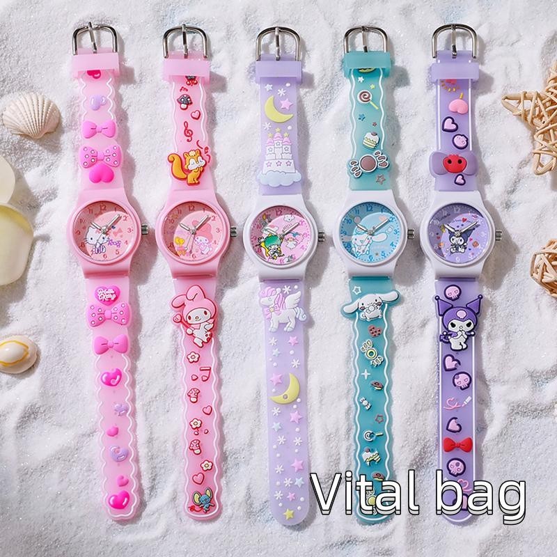 Trẻ Em Bé Gái Đồng Hồ Thạch Anh Analog Hoạt Hình Tròn Dễ Thương Trẻ Em Tập Đi Đồng Hồ Đeo Tay Quà Tặng Cho Bé Gái
