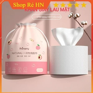 Khăn lau mặt dùng 1 lần Animerry chính hãng khăn lau mặt 40 miếng - Siêu mềm mịn
