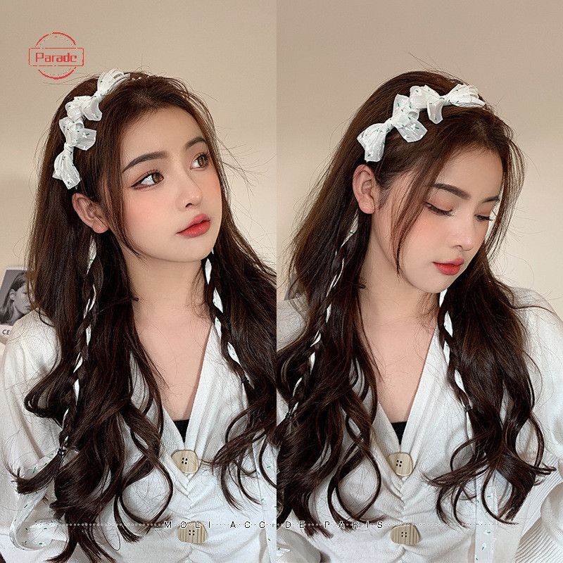 Diễu Hành Thời Trang Với Ren Khăn Lụa Nơ Dễ Thương Cho Bé Gái Phụ Kiện Tóc Hàn Quốc Cho Nữ VN