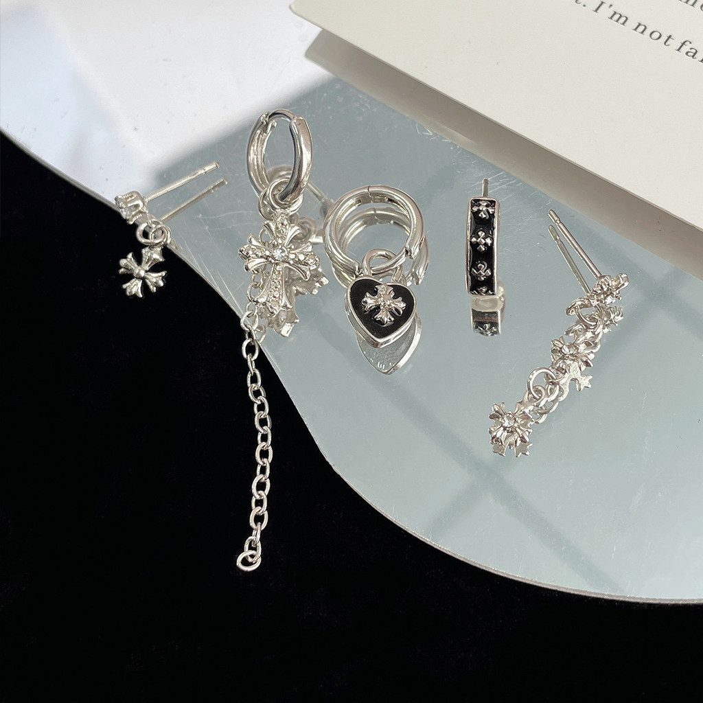 Ảnh 17km Đơn Giản Zircon Xuyên Bông Tai Nữ Pha Lê Thanh Lịch Ngọc Trai Ngôi Sao Bướm Bông Tai Bộ Phụ Kiện Trang Sức 4