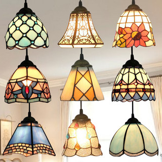 AIMI ĐÈN LED THỦY TINH MÀU RETRO ĐỊA TRUNG HẢI ĐÈN CHÙM TRANG TRÍ THÍCH HỢP CHO PHÒNG KHÁCH THANH BẾP
