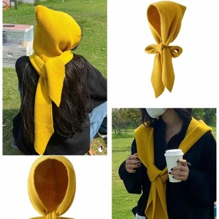Mũ Beanie Dệt Kim Chống Gió, Bao Gồm Khăn Quàng và Trùm Đầu