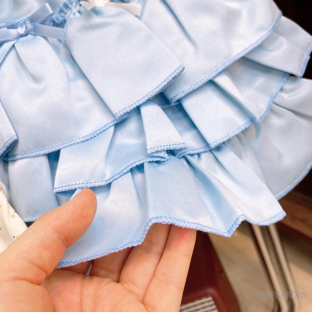 3-8 tuổi Trẻ em / Bé gái Bộ quần áo 2 chiếc Áo thun ngắn tay họa tiết trái tim dễ thương và váy bánh Mini