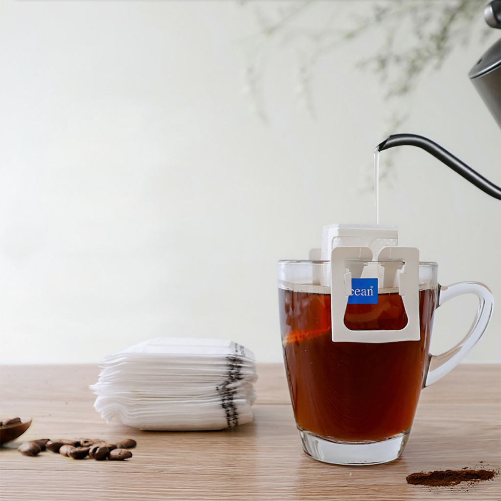 Combo 50 phin giấy pha cà phê, túi lọc cà phê, phin pha cà phê nhanh tiện lợi khi du lịch uống tại nhà văn phòng