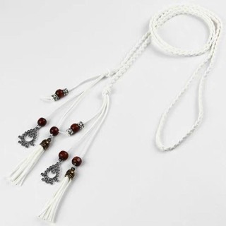 Thắt lưng NCE tua rua boho với dây bện cổ điển, phù hợp thời trang đa năng
