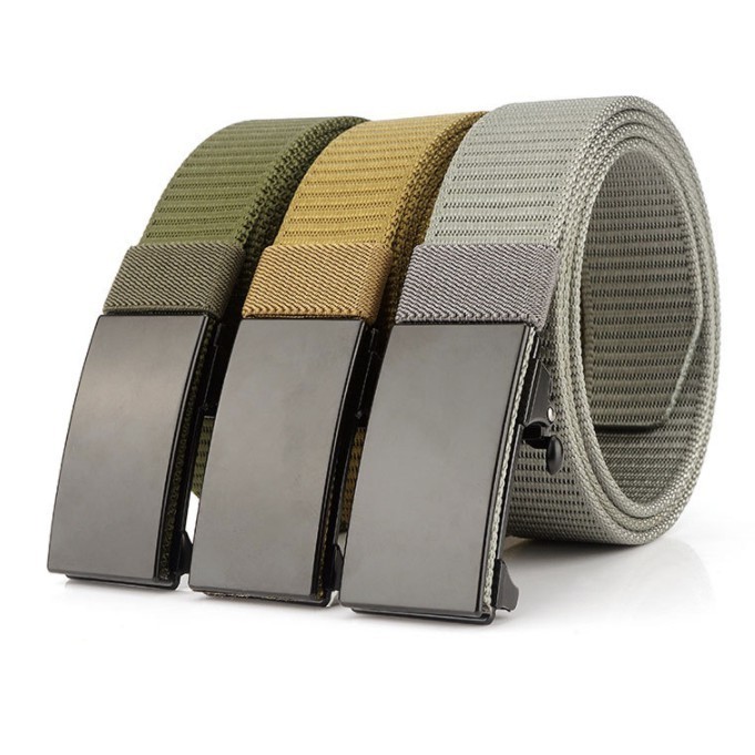 Dây Nịt Nam Thời Trang Vải Dù Cao Cấp – Khóa Tự Động_Men belt canvas