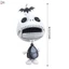 Hình đầu lâu Móc khóa tinh tế Móc khóa Giá đỡ chìa khóa Túi Goodie Đồ dùng nhồi bông