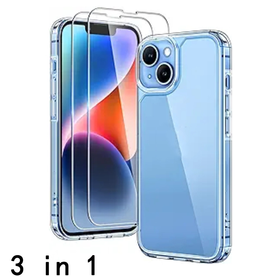 Bộ 3 Trong 1 Cho Iphone 16 pro max Plus Ốp Lưng case Trong Suốt Với 2 ...