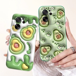 Dành Cho Xiaomi 13T Pro Ốp Lưng Thỏ Đáng Yêu Hoạt Hình Silicon Mềm Chống Sốc TPU Mờ Dành Cho Xiaomi 13T 5G Mi13T 13TPro Vỏ