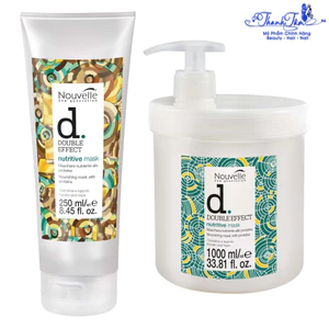 Hấp dầu dược thảo dưỡng chăm sóc tóc hư Nouvelle Double Effect Nutritive Mask 1000ml ( New 2022 ) [ New ]