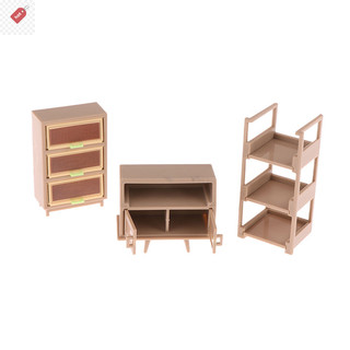 Alik 1 / 12 Nhà Búp Bê Tủ Giày Kệ Sách Đèn Sàn Đồng Hồ Treo Tường Nhà Búp Bê Nội Thất Phòng Khách Trang Trí Búp Bê Phụ Kiện Nhà VN