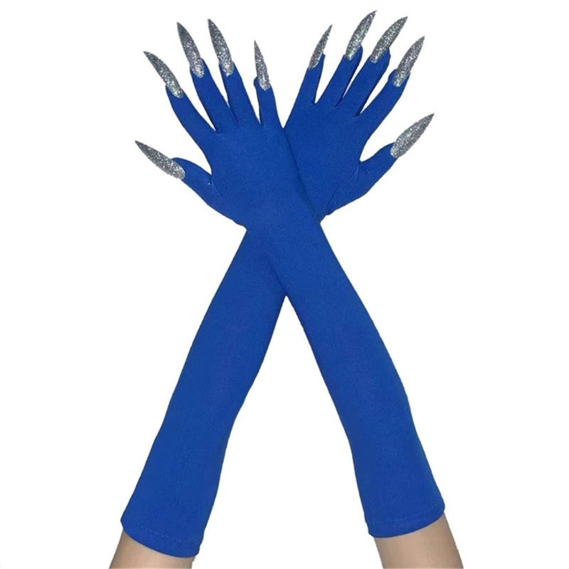 Dasbsug 2 Chiếc Halloween Vui Nhộn Găng Tay Quái Vật Đáng Sợ Mặt nạ Găng Tay Dài Cosplay Cung Cấp Cho Người Khuyết Tật Tăng Cường