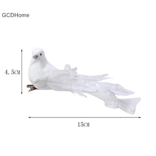 Gcdhome White Bird Bọt nhân tạo Doves Handmade Bird Trang trí Chim HOT