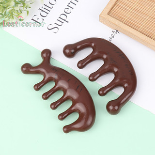[Lostcorner] 1 Lược Massage Nhựa Kinh Tuyến Lược Da Đầu Mặt Mắt Vai Cổ Cạo Điều Trị Lược Răng Rộng Chống Tĩnh Điện [Mới]