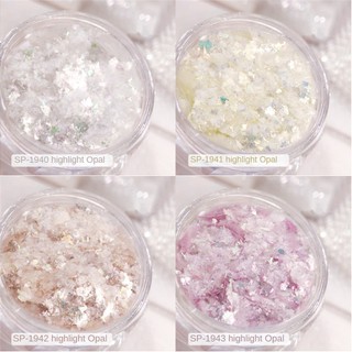 Móng tay nghệ thuật nổi bật Opal bột trang sức thổ cẩm Ice pha lê Edelweiss bột không thường xuyên Sequins Nail trang trí công cụ làm móng tay cho cửa hàng móng tay