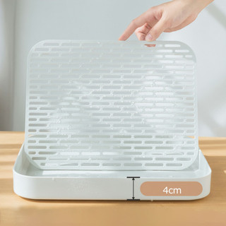Khay decor, khay nhựa đựng đồ ăn trà bánh hình chữ nhật ALINE