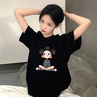 HIIXIIVI Mới Áo Thun Nữ Tay Ngắn Oversize Plus Size 3XL, Chất Cotton, Dáng Rộng