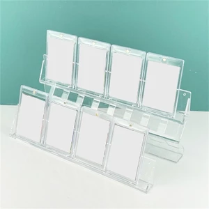 SA Acrylic Clear Trading Card Display Stand Giá đỡ thẻ được phân loại cho người sưu tập Tiết kiệm không gian Giá lưu niệm thể thao