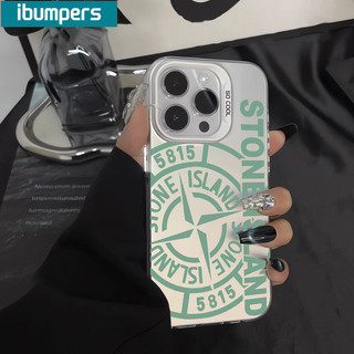 ibumpers Ốp Lưng iPhone Xinh Ngầu Stone Island Ốp Điện Thoại Ốp Điện Thoại IMD Cứng Trơn Chống Bẩn Chống Sốc Cho Iphone 15 14 12 13 11 Pro Max
