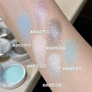 UHUE Phấn mắt Màu khói nhẹ Độ nhòe cao Không dễ hấp thụ