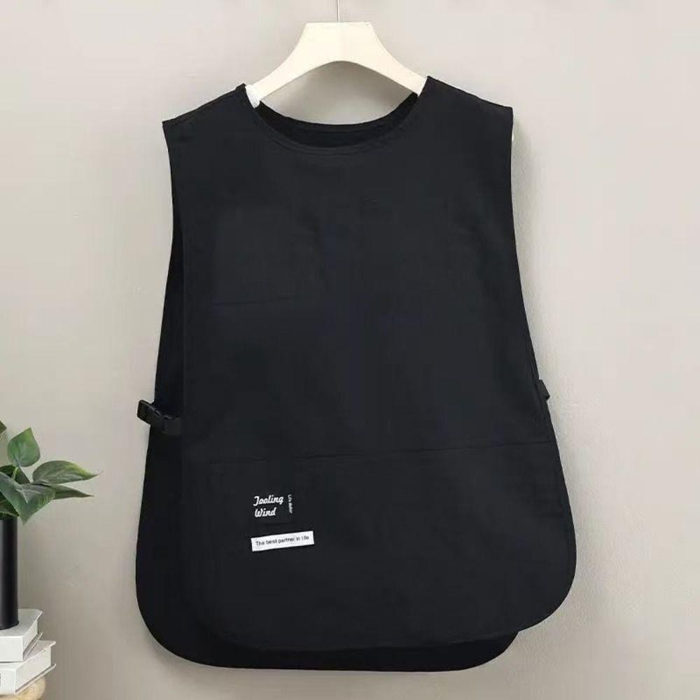 Tạp dề chống vết bẩn SEREIN, Tạp dề tay kiểu áo Vest Nylon chống thấm nước, Phụ kiện quần áo đa năng đơn giản Đồng phục nhà cà phê thoáng khí của đầu bếp và máy chủ
