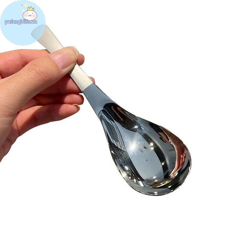 Pufangbliss Thìa Canh Inox Nhà Bếp Dung Tích Nhà Vàng Bạc Gương Đánh Bóng Flatware Cho Cà Phê Bộ Đồ Ăn VN