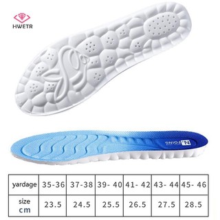 Hwetr Comfort Elastomeric Sport Đế thoáng khí Memory Foam Massage Miếng đệm thể thao mới