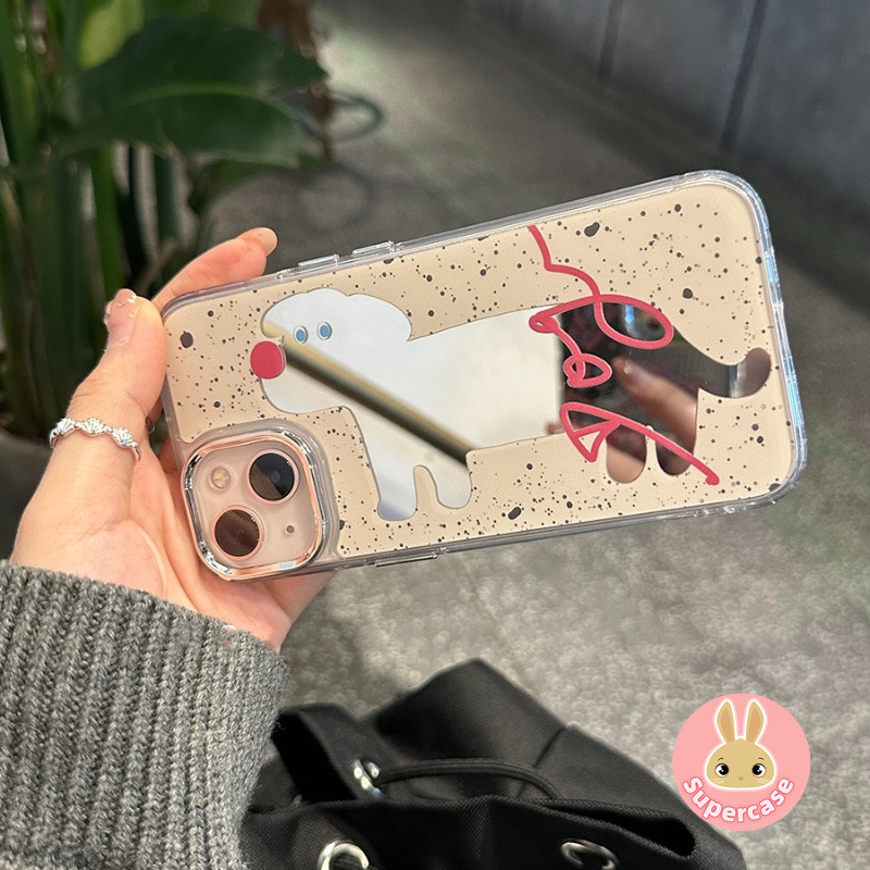 Phim Hoạt Hình Dachshund Dành Cho OPPO Reno 15F 15 Pro Max Mini 15C 14F Find X9 X9S X8 Ultra X8S K15 K14 K14X K13S K13 Turbo Pro Plus Vỏ Mềm ins Phong Cách Vỏ Điện Thoại Gương Chống Sốc