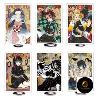 Mô hình Standee Thanh gươm diệt quỷ Demon Slayer Kimetsu no Yaiba Kamado Tanjirou Nezuko Agatsuma Zenitsu Inosuke