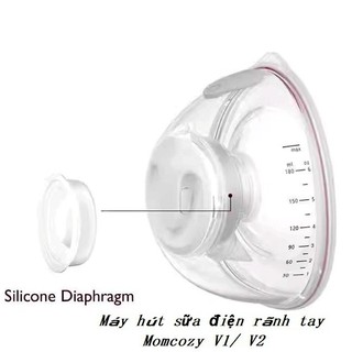 Màng silicone và Van chân không - Phụ kiện Máy hút sữa điện rãnh tay Momcozy V1 / V2 Durceler
