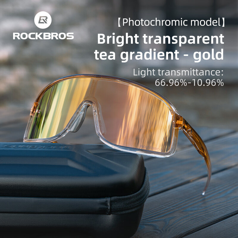 ROCKBROS Kính xe đạp chống sương mù và tia UV, tích hợp công nghệ phân cực quang