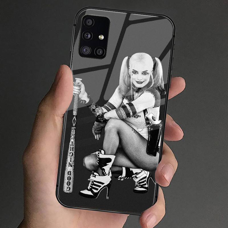 Ốp Điện Thoại Kính Cường Lực Harley Quinn 02 Cho Samsung Galaxy S9 Plus S10 S10e S20 FE S20 Plus S21 S22 S23 S23 Ultra Note 9 10 Plus Note 20 Ultra Cover