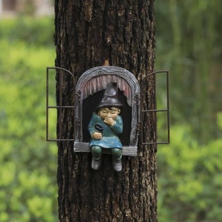Tác phẩm điêu khắc cổ tích JKDESIGN, Trang trí sân vườn Quà tặng Tượng Gnome, Vườn tượng lùn bằng nhựa thu nhỏ chịu thời tiết sáng tạo