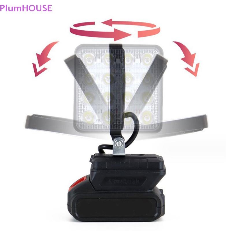 PlumHOUSE Cho 18V Li-ion LED Đèn Làm Việc 3 / 4 Inch Đèn Pin Di Động Khẩn Cấp Lũ Đèn Cắm Trại VN