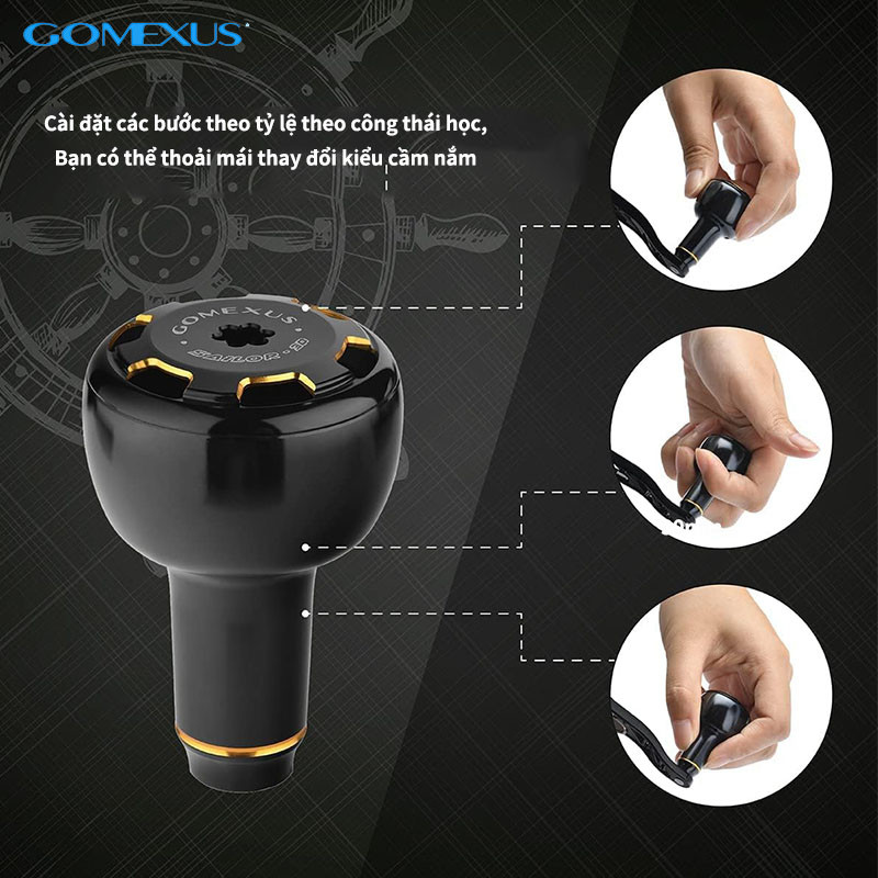 Ảnh Nút tay cầm GOMEXUS bằng hợp kim 30mm siêu nhẹ cho cần câu Shimano Sedona soare Daiwa Tatula LT Ryobi ultra lite AS30 4